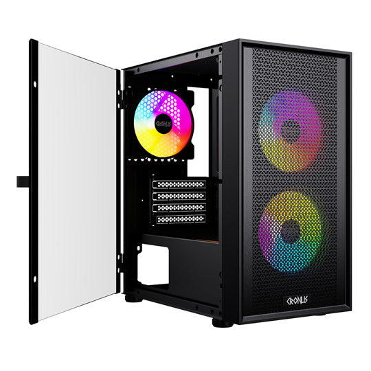 CRONUS Theia Airflow PC Case - Black - Core Components by Cronus The Chelsea Gamer