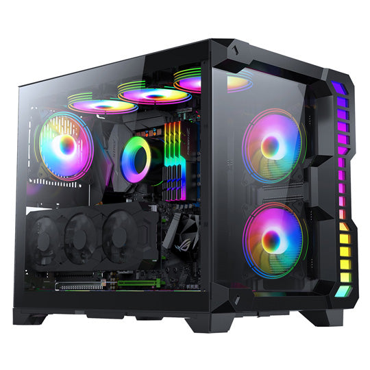CIT Pro Android X Gaming Cube - PC Case - Black - Core Components by CiT The Chelsea Gamer