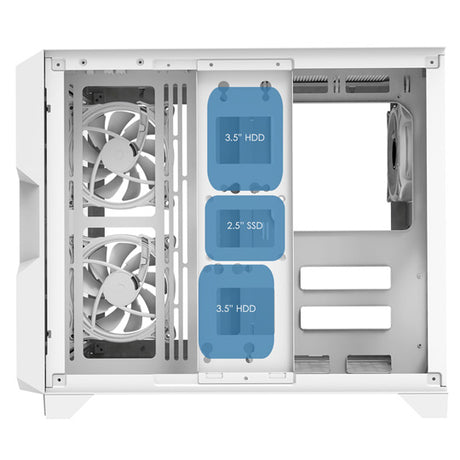 CIT Pro Android X Gaming Cube - PC Case - White - Core Components by CiT The Chelsea Gamer