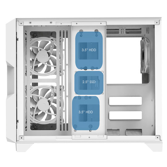 CIT Pro Android X Gaming Cube - PC Case - White - Core Components by CiT The Chelsea Gamer