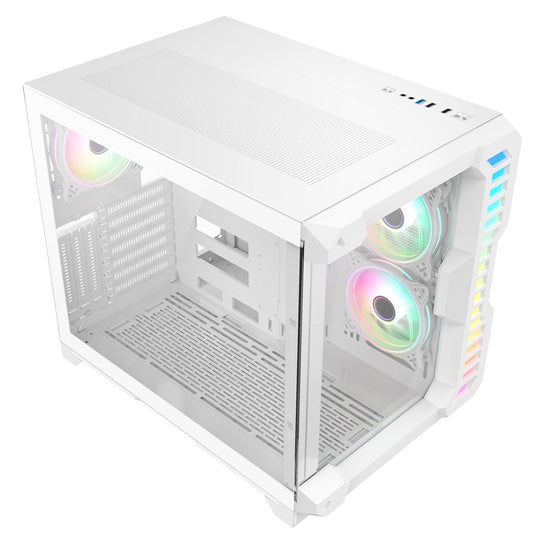 CIT Pro Android X Gaming Cube - PC Case - White - Core Components by CiT The Chelsea Gamer