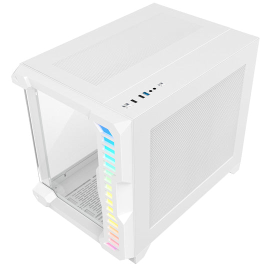 CIT Pro Android X Gaming Cube - PC Case - White - Core Components by CiT The Chelsea Gamer
