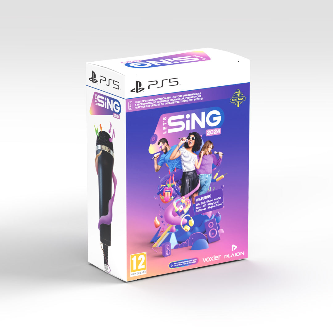 Let's Sing 2024 +1 Mic - PlayStation 5 - Video Games by Plaion The Chelsea Gamer