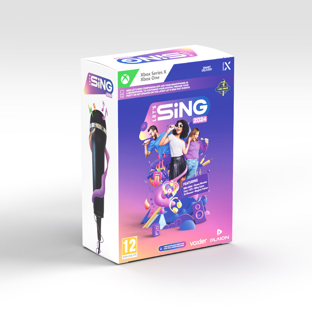 Let's Sing 2024 +1 Mic - Xbox - Video Games by Plaion The Chelsea Gamer