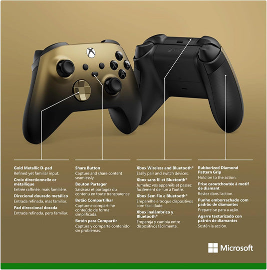 Xbox Wireless Controller - Gold Shadow Special Edition - Console Accessories by Microsoft The Chelsea Gamer