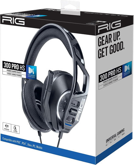 Nacon RIG 300 PRO HS Wired Headset - Black - Console Accessories by Nacon The Chelsea Gamer