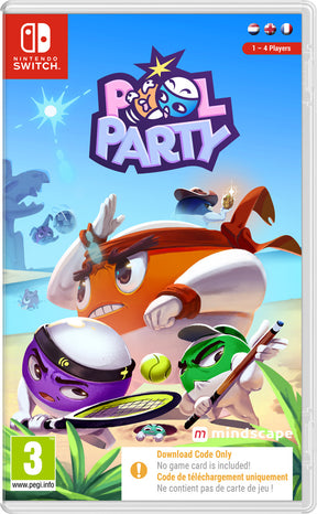 Pool Party - Nintendo Switch - Code In A Box - Video Games by Mindscape The Chelsea Gamer