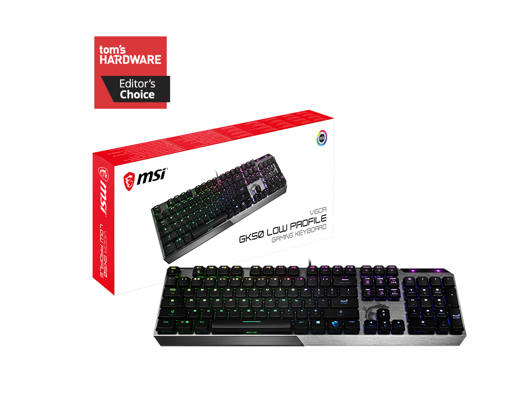 MSI Vigor GK50 Low Profile Keyboard - Keyboard by MSI The Chelsea Gamer