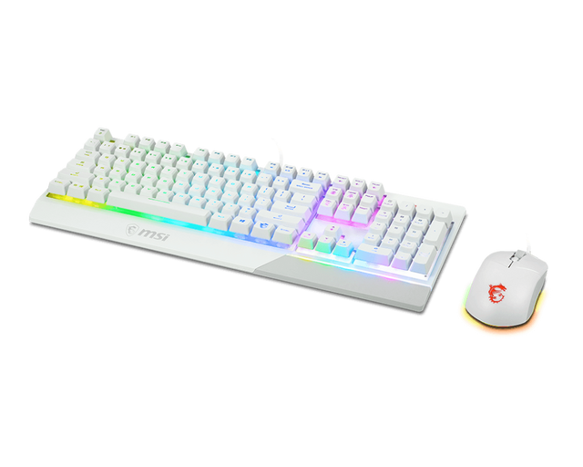 MSI Vigor GK30 Combo White - Keyboard and Mouse Set - Keyboard by MSI The Chelsea Gamer