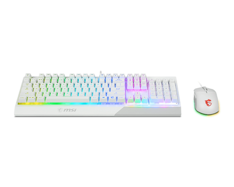 MSI Vigor GK30 Combo White - Keyboard and Mouse Set - Keyboard by MSI The Chelsea Gamer