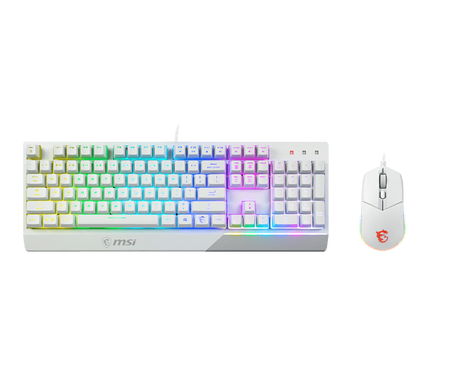 MSI Vigor GK30 Combo White - Keyboard and Mouse Set - Keyboard by MSI The Chelsea Gamer