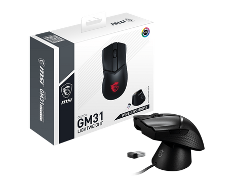 MSI Clutch GM31 Lightweight Wireless Mouse - Mice by MSI The Chelsea Gamer