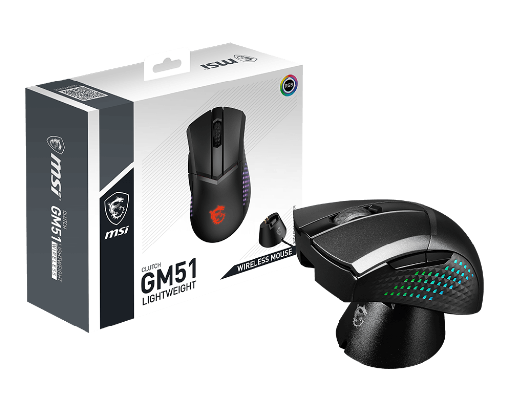 MSI Clutch GM51 Lightweight Wireless Mouse - Mice by MSI The Chelsea Gamer