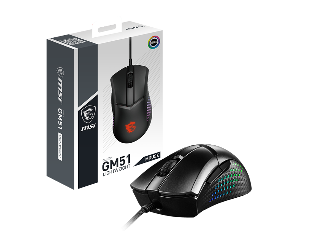 MSI Clutch GM51 Lightweight Mouse - Mice by MSI The Chelsea Gamer