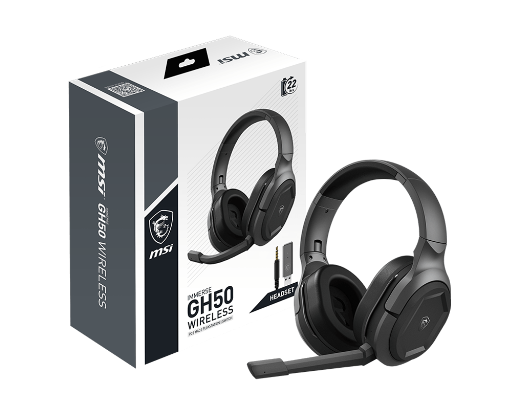 MSI Immerse GH50 Wireless Gaming Headset - Console Accessories by MSI The Chelsea Gamer