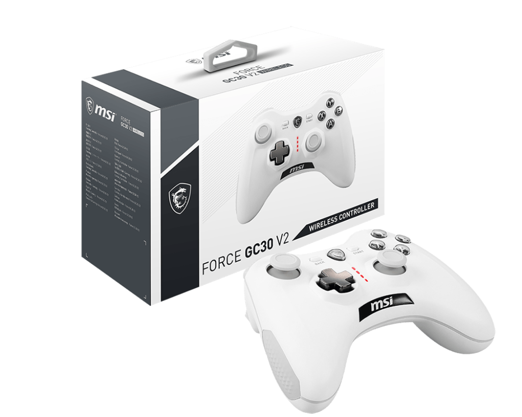 MSI Force GC30 White -  Wireless Controller - Console Accessories by MSI The Chelsea Gamer