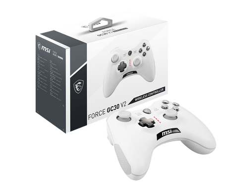 MSI Force GC30 White -  Wireless Controller - Console Accessories by MSI The Chelsea Gamer