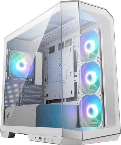 MSI MAG Pano M100R PZ White - Micro Tower PC Case - Core Components by MSI The Chelsea Gamer