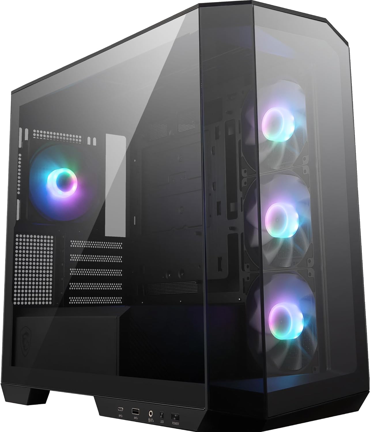 MSI MAG Pano M100R PZ Black - Micro Tower PC Case - Core Components by MSI The Chelsea Gamer