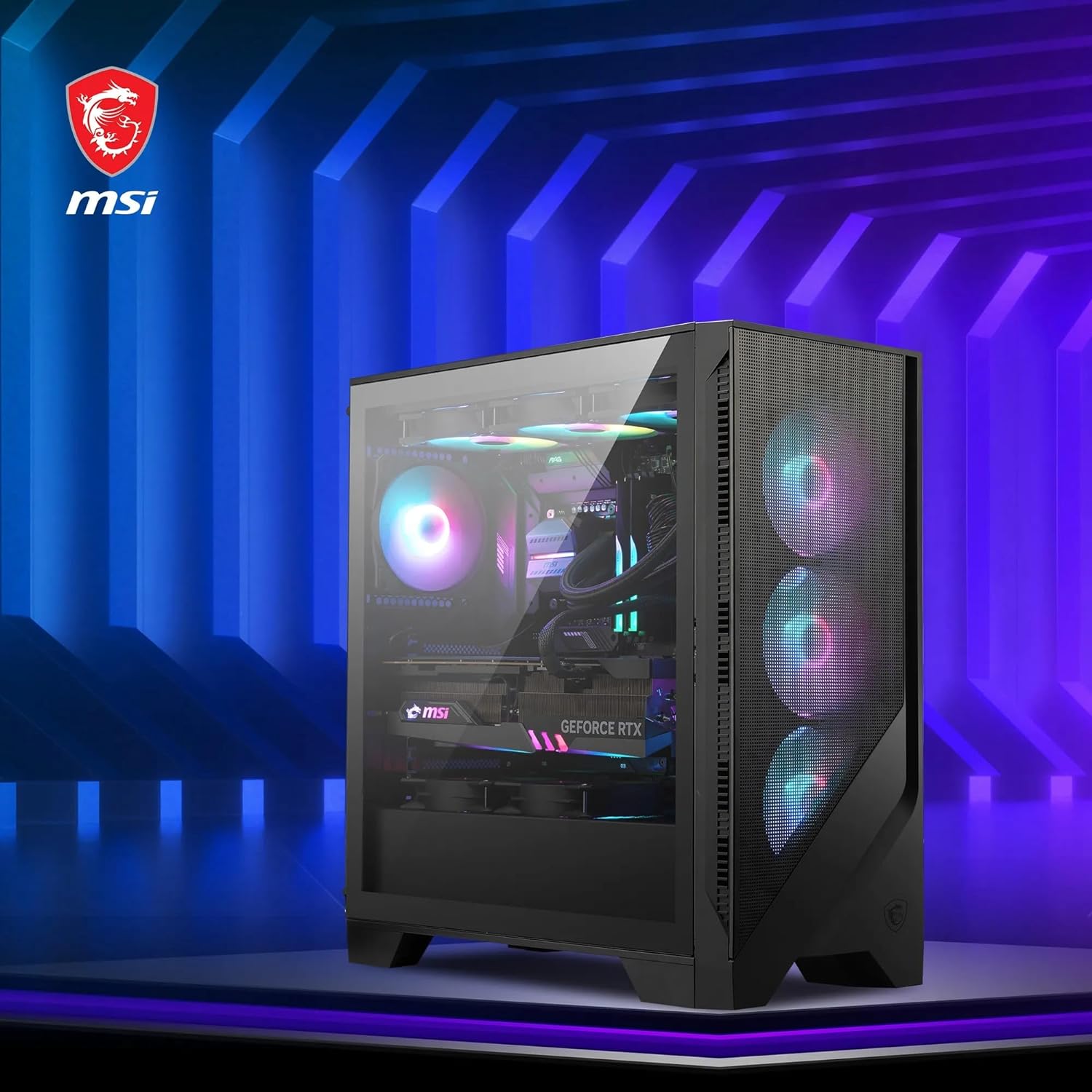 MSI MAG Force 320R Airflow - Mid-Tower PC Case - Core Components by MSI The Chelsea Gamer