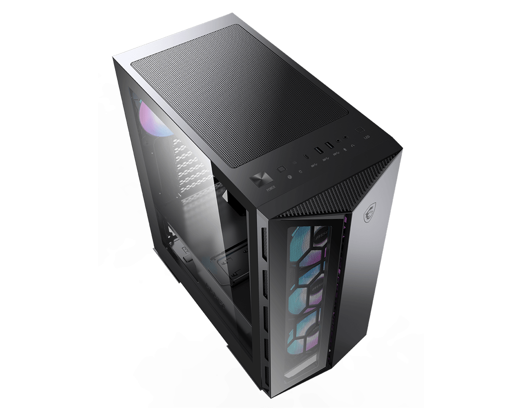 MSI - MPG Gungnir 110R Black - Mid-Tower PC Case - Core Components by MSI The Chelsea Gamer