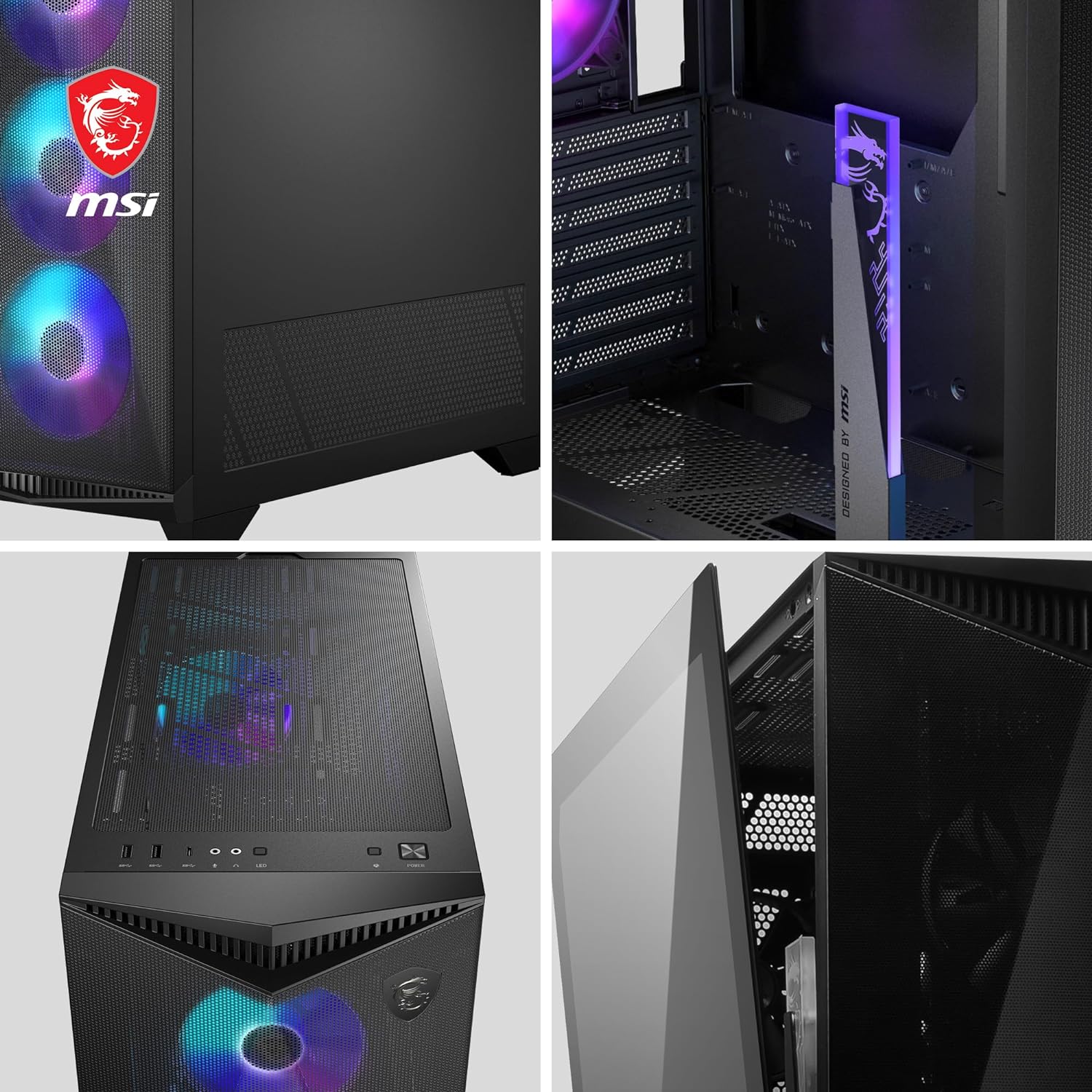 MSI MPG Gungnir 300R Airflow - Mid Tower PC Case - Core Components by MSI The Chelsea Gamer