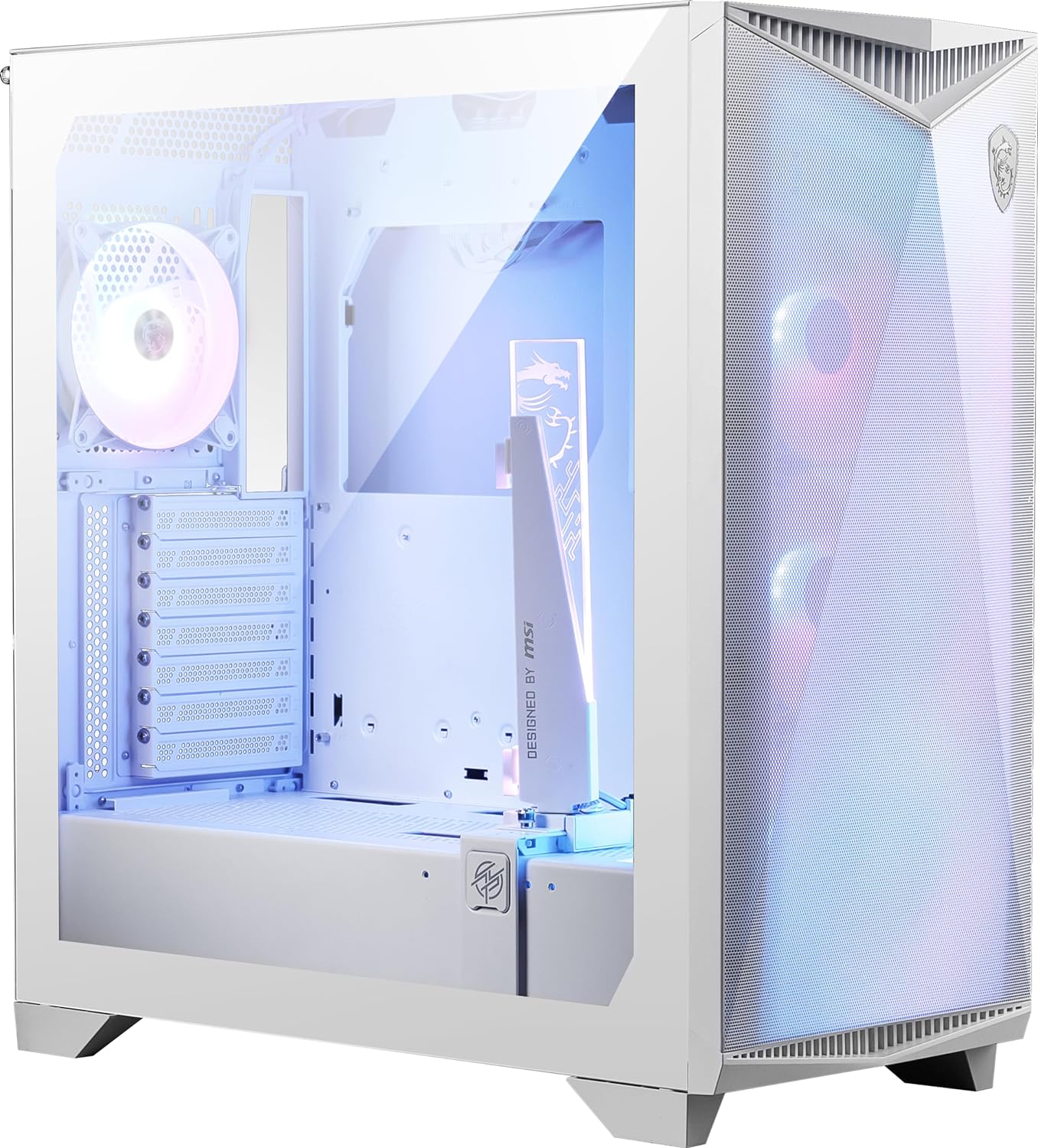 MSI MPG Gungnir 300R Airflow White - Mid Tower PC Case - Core Components by MSI The Chelsea Gamer