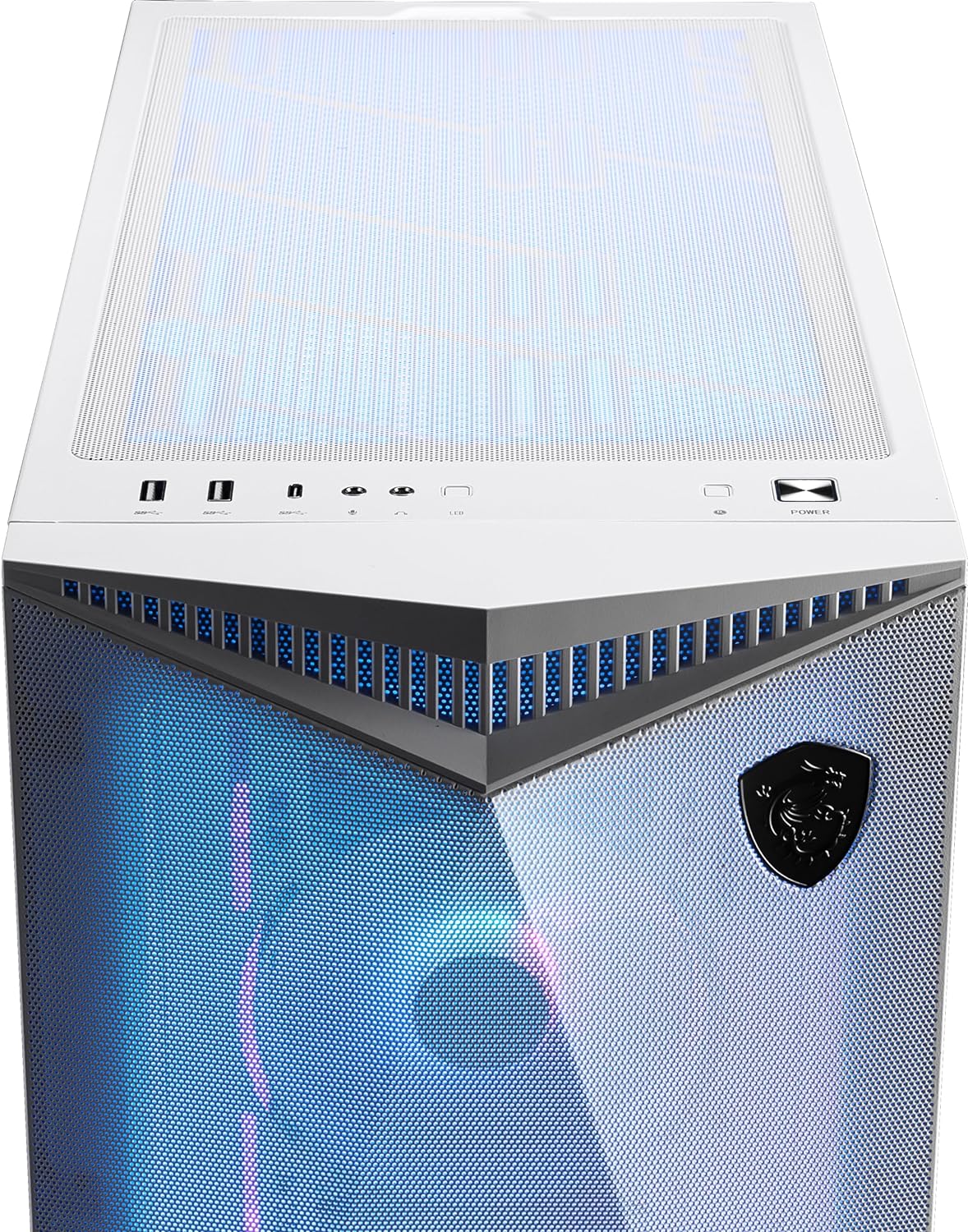 MSI MPG Gungnir 300R Airflow White - Mid Tower PC Case - Core Components by MSI The Chelsea Gamer