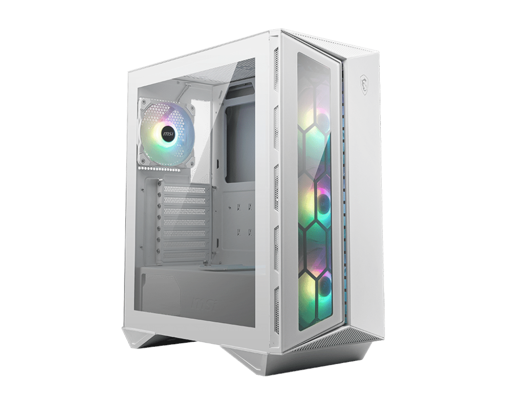MSI - MPG Gungnir 110R Black White - Mid-Tower PC Case - Core Components by MSI The Chelsea Gamer