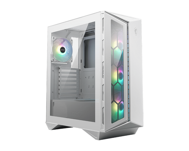 MSI - MPG Gungnir 110R Black White - Mid-Tower PC Case - Core Components by MSI The Chelsea Gamer