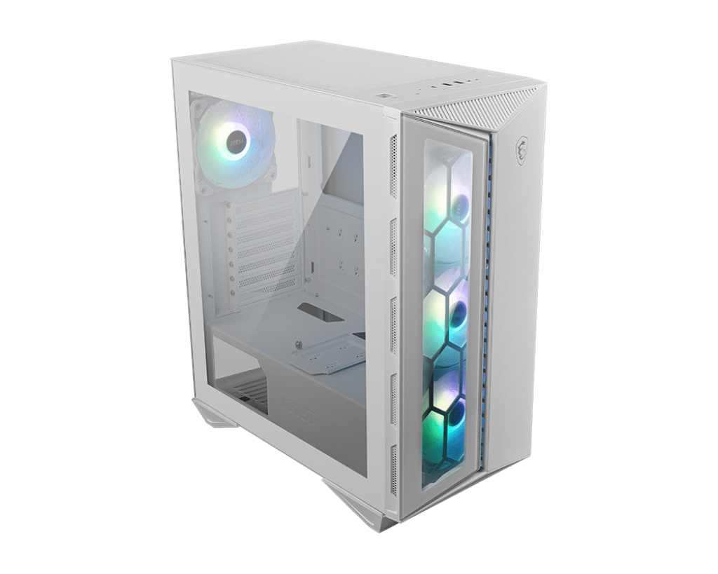 MSI - MPG Gungnir 110R Black White - Mid-Tower PC Case - Core Components by MSI The Chelsea Gamer
