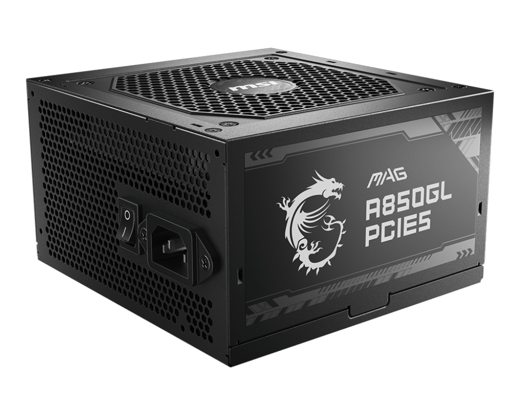 MSI MAG A850GL PCIe5 - 850W Power Supply - Core Components by MSI The Chelsea Gamer