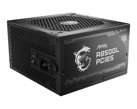MSI MAG A850GL PCIe5 - 850W Power Supply - Core Components by MSI The Chelsea Gamer