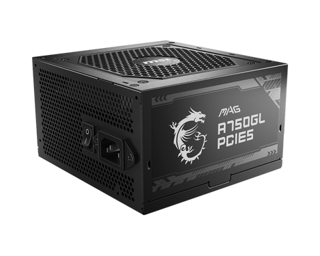 MSI MAG A750GL PCIe5 - 750W Power Supply - Core Components by MSI The Chelsea Gamer