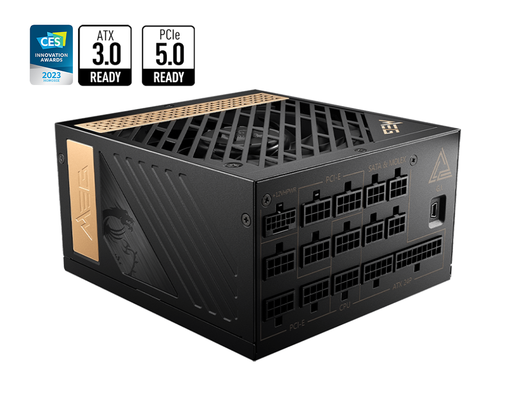 MSI MEG Ai300P PCIE5 - 1300W Power Supply - Core Components by MSI The Chelsea Gamer
