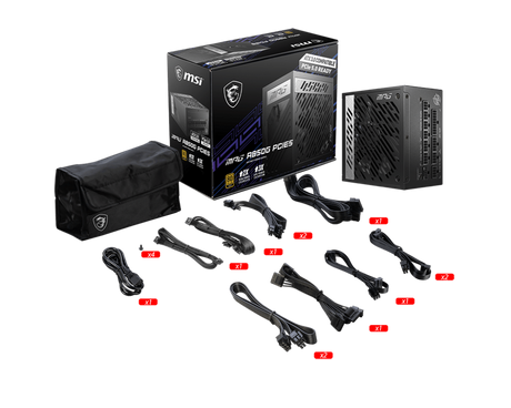 MSI MPG A850G PCIe5 - 850W Power Supply - Core Components by MSI The Chelsea Gamer