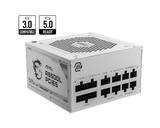 MSI MAG A850GL PCIe5 White - 850W Power Supply - Core Components by MSI The Chelsea Gamer
