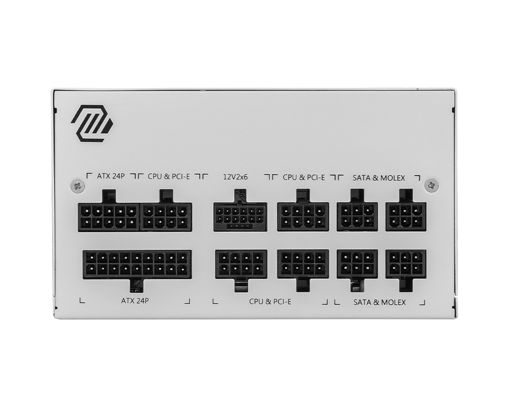MSI MAG A850GL PCIe5 White - 850W Power Supply - Core Components by MSI The Chelsea Gamer