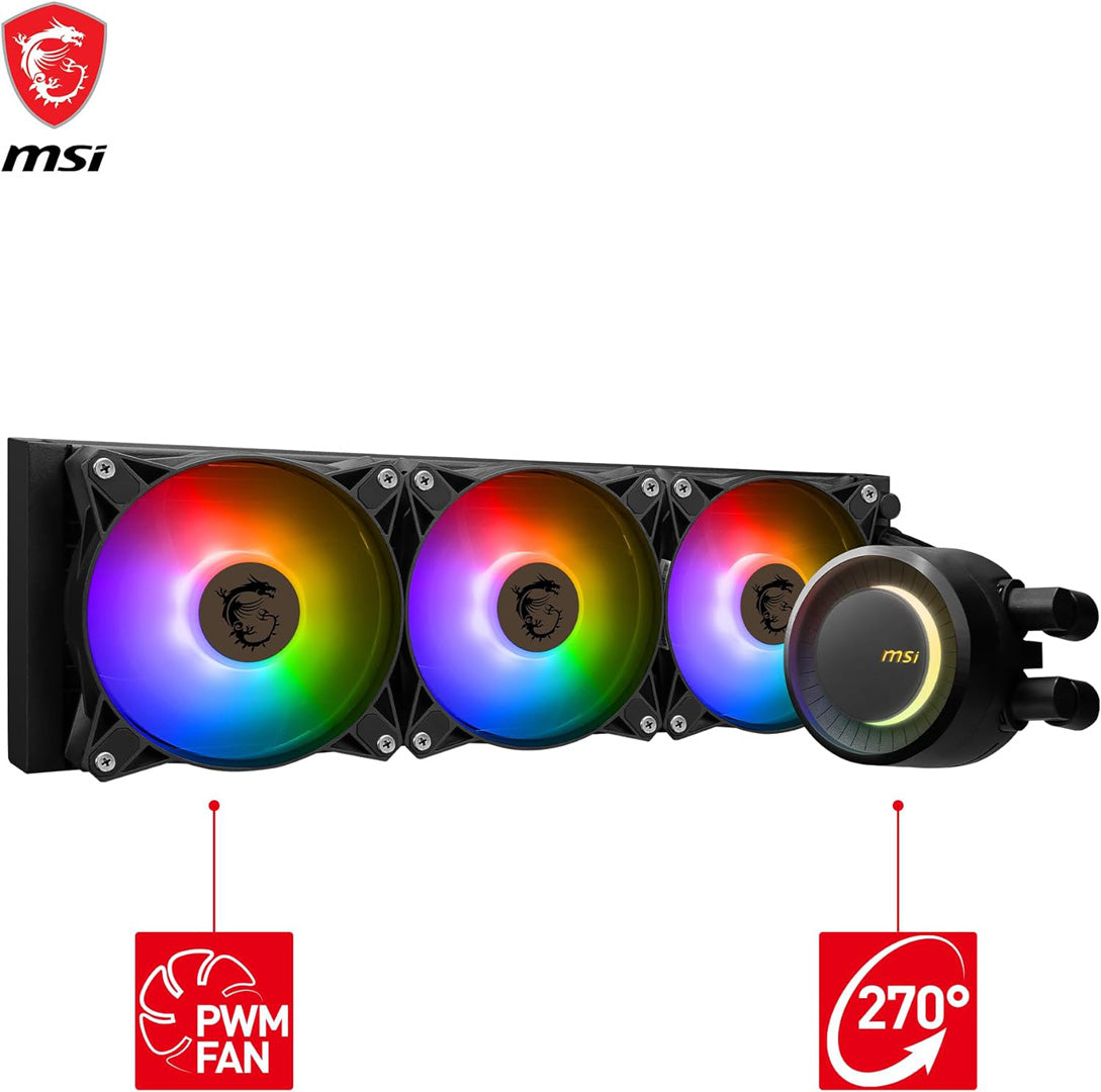 MSI MAG Coreliquid E360 - Liquid CPU Cooler - Core Components by MSI The Chelsea Gamer