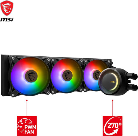 MSI MAG Coreliquid E360 - Liquid CPU Cooler - Core Components by MSI The Chelsea Gamer