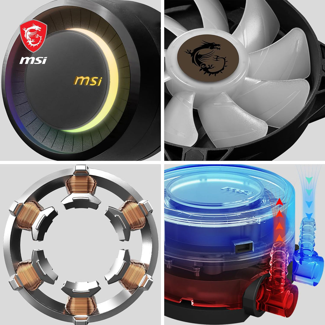 MSI MAG Coreliquid E360 - Liquid CPU Cooler - Core Components by MSI The Chelsea Gamer