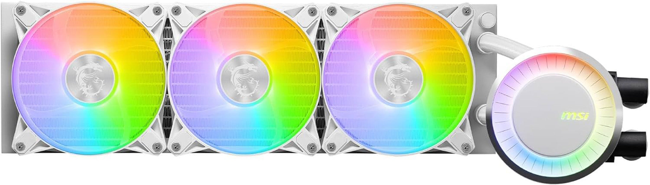 MSI MAG Coreliquid E360 White - Liquid CPU Cooler - Core Components by MSI The Chelsea Gamer