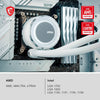 MSI MAG Coreliquid E360 White - Liquid CPU Cooler - Core Components by MSI The Chelsea Gamer