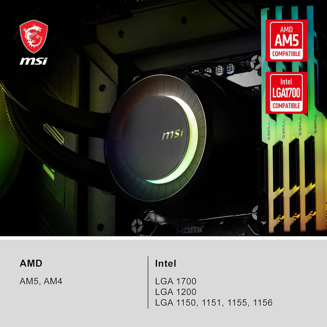 MSI MAG Coreliquid E240 - Liquid CPU Cooler - Core Components by MSI The Chelsea Gamer
