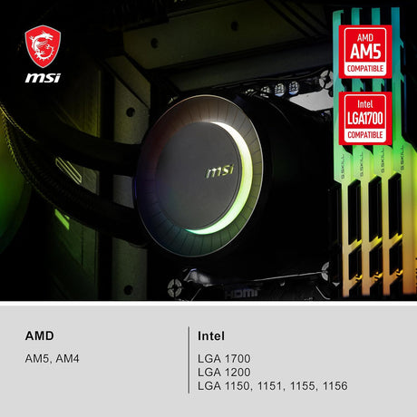 MSI MAG Coreliquid E240 - Liquid CPU Cooler - Core Components by MSI The Chelsea Gamer