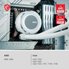 MSI MAG Coreliquid E240 White - Liquid CPU Cooler - Core Components by MSI The Chelsea Gamer