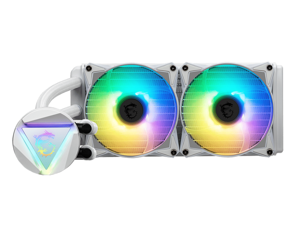 MSI MAG Coreliquid 240R V2 White - Liquid CPU Cooler - Core Components by MSI The Chelsea Gamer