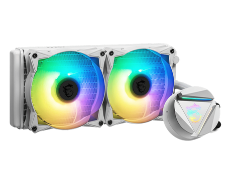 MSI MAG Coreliquid 240R V2 White - Liquid CPU Cooler - Core Components by MSI The Chelsea Gamer