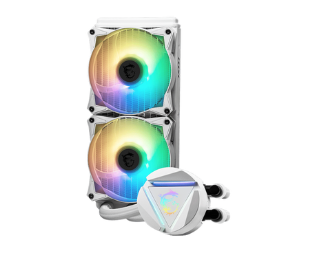 MSI MAG Coreliquid 240R V2 White - Liquid CPU Cooler - Core Components by MSI The Chelsea Gamer