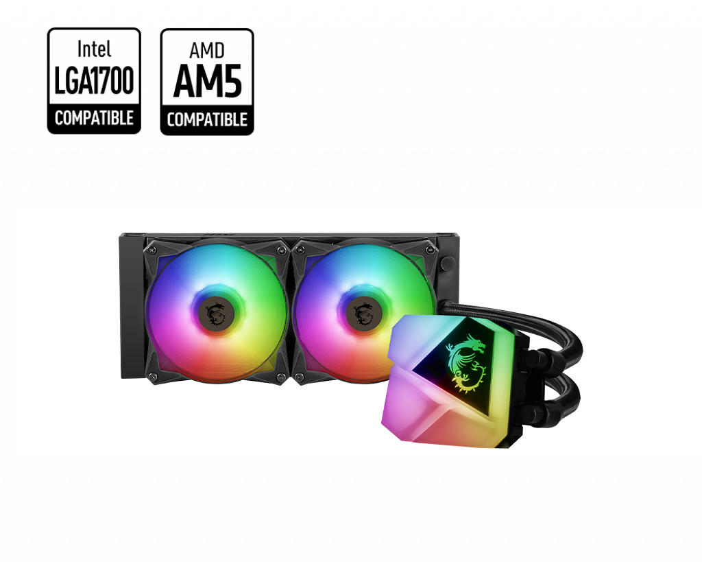 MSI MAG Coreliquid C240 - Liquid CPU Cooler - Core Components by MSI The Chelsea Gamer